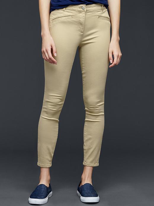 Gap Women Modern Stretch Skinny Crop Khakis - Oak