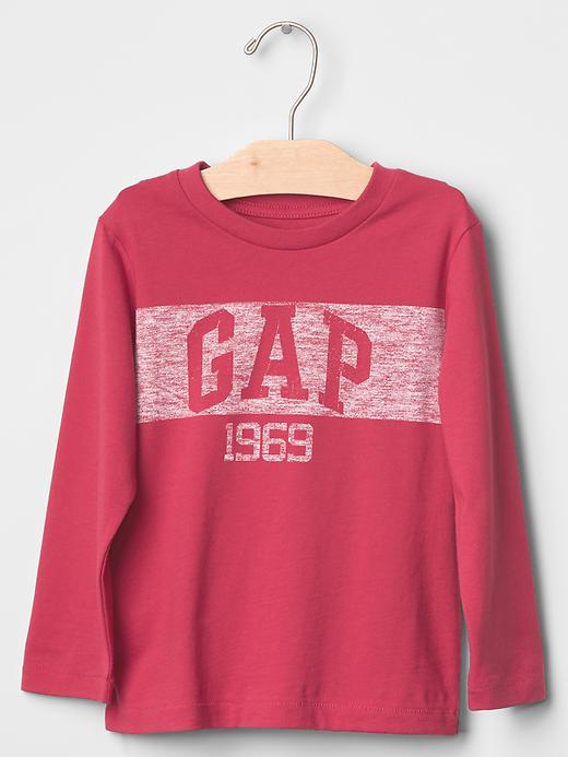 Gap Logo Stripe Tee - Ruby Red