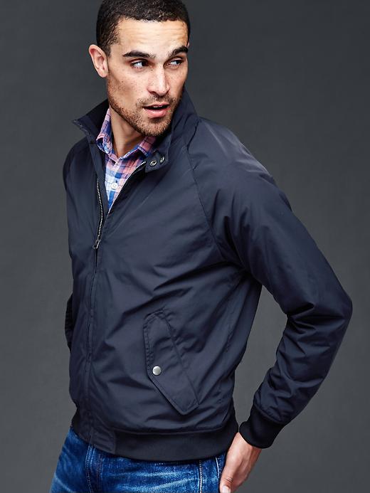 Gap Men Lightweight Harrington Jacket - New Classic Navy