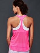 Gap Women Lightweight Mesh Tank - Neon Double Pink