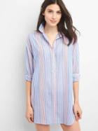 Gap Women Dreamwell Sleep Shirtdress - Multi Stripe