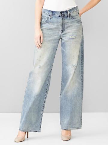 Gap Women 1969 Wide Leg Jeans - Light Indigo