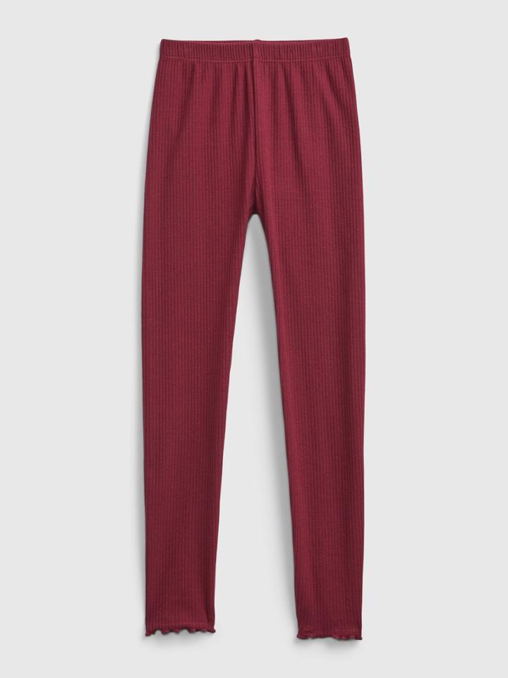 Kids Ribbed-knit Leggings