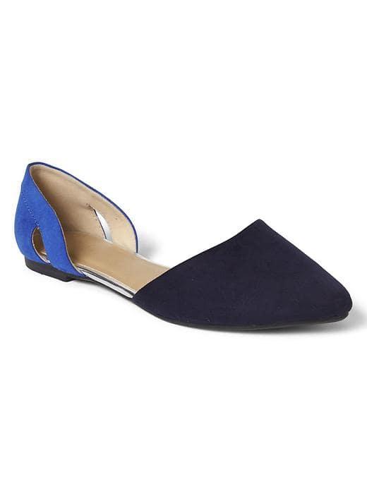 Gap Women Cutout D'orsay Flats - Tapestry Navy