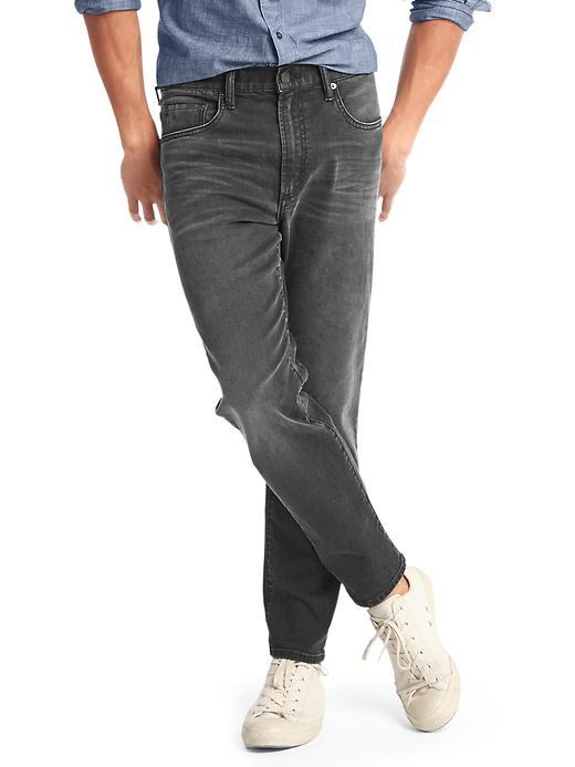 Gap Men Stretch 1969 Slim Fit Ankle Wader Jeans - Black Sand