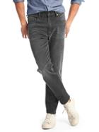 Gap Men Stretch 1969 Slim Fit Ankle Wader Jeans - Black Sand