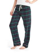 Gap Women + Pendleton Flannel Sleep Pants - Macpherson Green