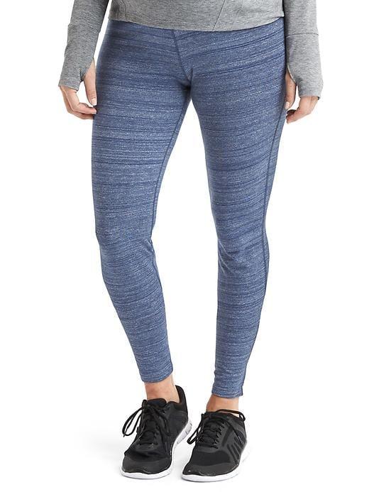 Gap Women Gapfit Gfast Full Panel Leggings - Navy Space Dye