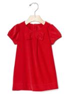 Gap Big Bow Cord Dress - Modern Red