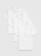 Kids 100% Organic Cotton Uniform Polo Shirt Shirt (3-pack)