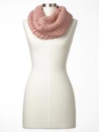 Gap Women Ribbed Cowl Scarf - Willow Pink