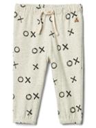 Gap Printed Jersey Pants - Gray Heather