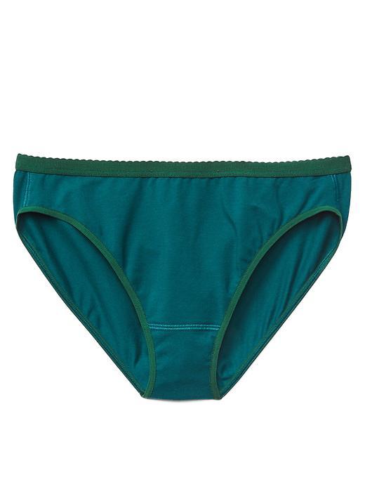 Gap Women High Cut Logo Bikini - Savvy Teal