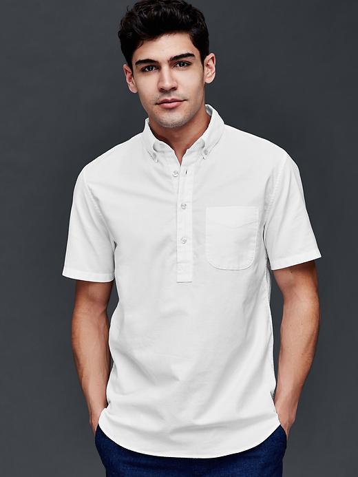 Gap Men Solid Popover - White