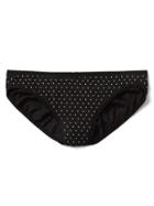 Gap Women Stretch Cotton Low Rise Bikini - Dot Black