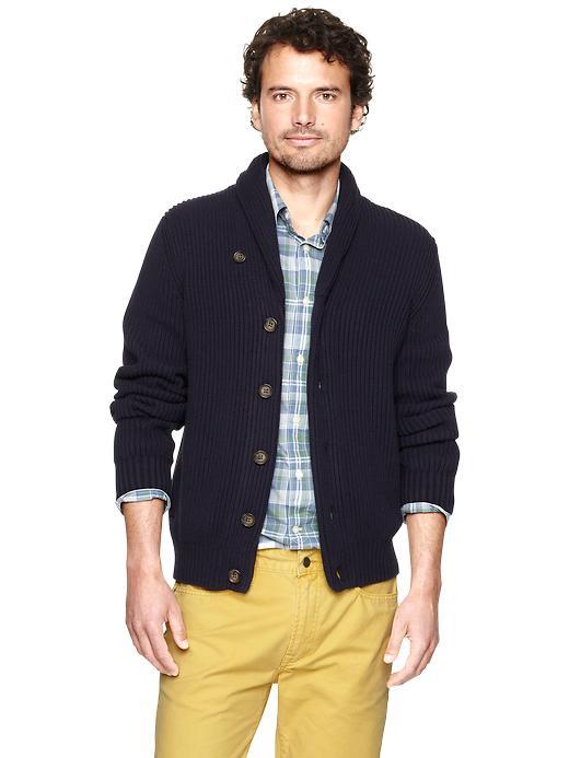 Gap Ribbed Shawl Cardigan