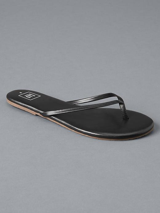 Gap Women Leather Flip Flops - True Black