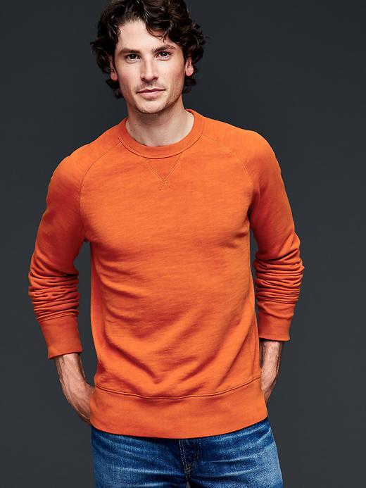 Gap Men Lived In Crew Sweatshirt - Copper Velvet