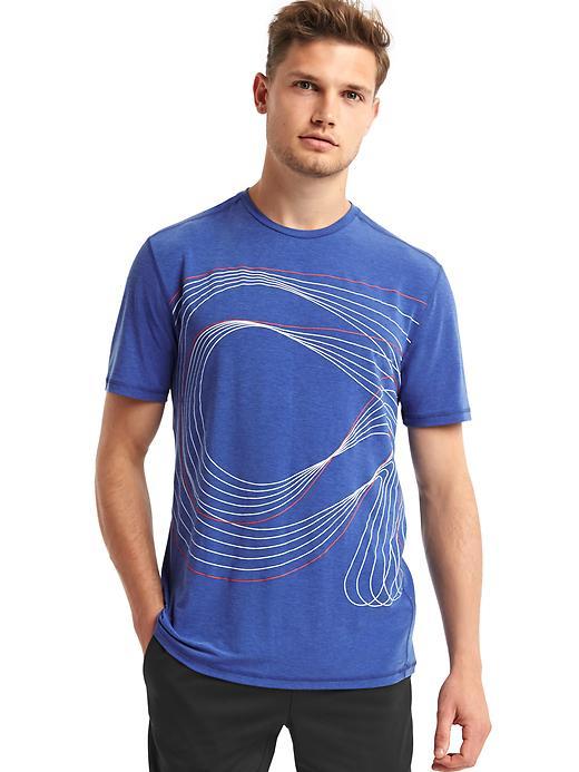 Gap Men Gapfit Breathe Crewneck T Shirt - Brillant Blue