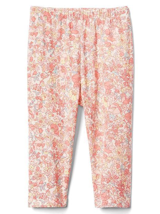 Gap Floral Stretch Jersey Leggings - Coral Frost