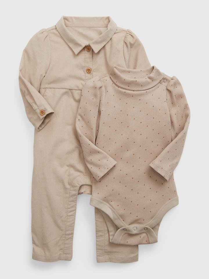 Baby Corduroy Jumpsuit Set