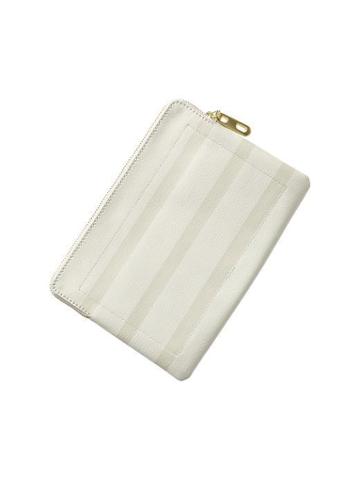 Gap Printed Leather Clutch - Milk