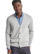 Gap Men Merino Wool Cardigan - Medium Gray