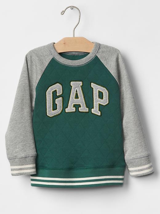 Gap Quilted Logo Sweatshirt - Mysterious Green