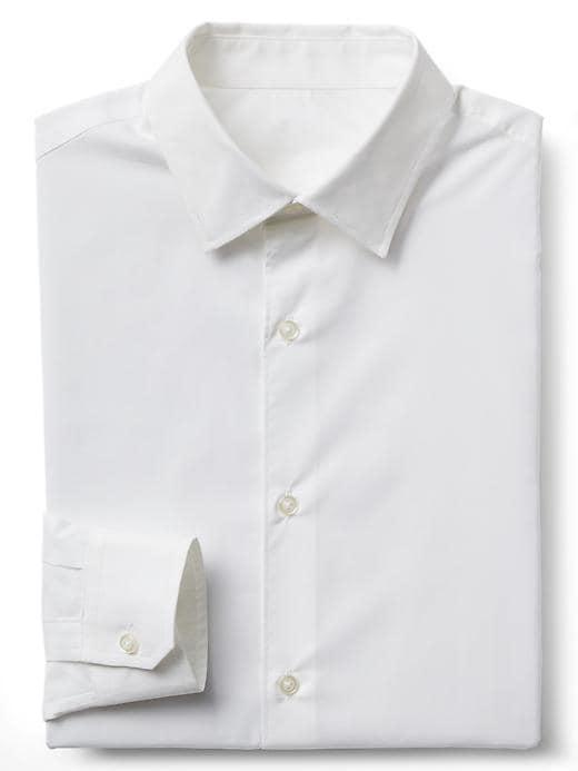Gap Men Zero Wrinkle Slim Fit Shirt - New Off White 2