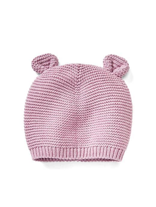Gap Bear Knit Beanie - Lavender