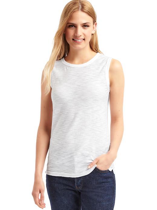 Gap Slub Muscle Tank - White