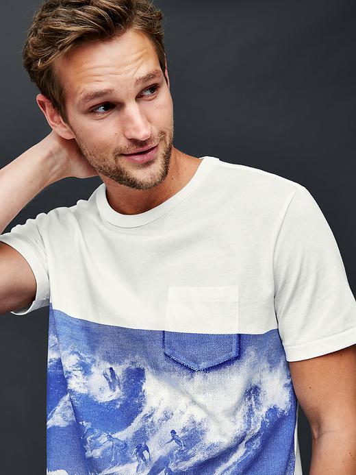 Gap Men X Bielmann Multi Surfer Graphic Tee - New Off White