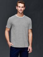 Gap Men Vintage Wash Stripe T Shirt - Blue Stripe