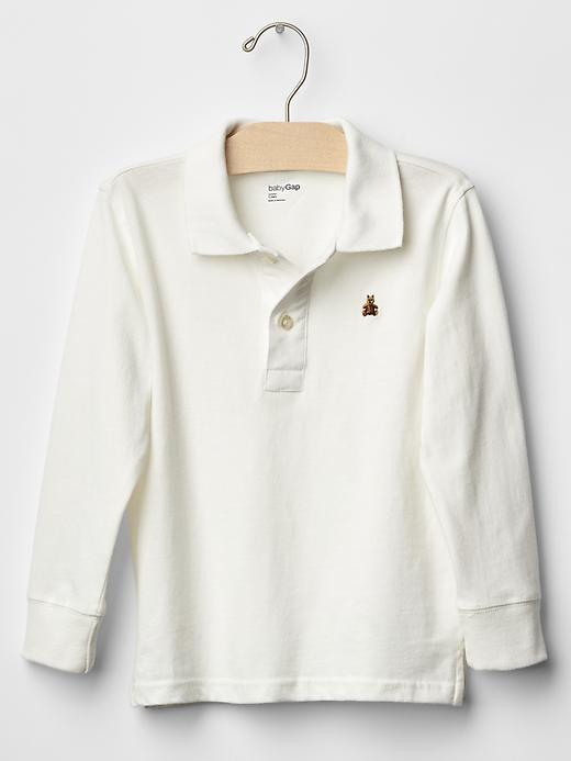 Gap Solid Jersey Polo - New Off White