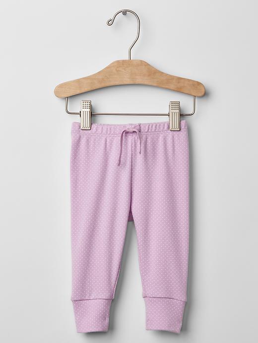 Gap Dotty Band Pants - Gauzy Lilac