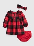 Baby Buffalo Check Dress Set