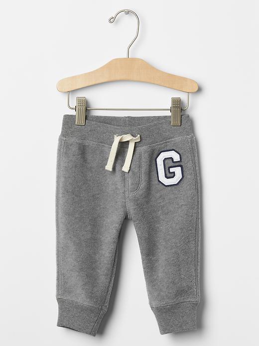 Gap Logo Fleece Pants - Grey Heather