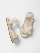 Gap Strappy Bow Jute Sandals - Natural