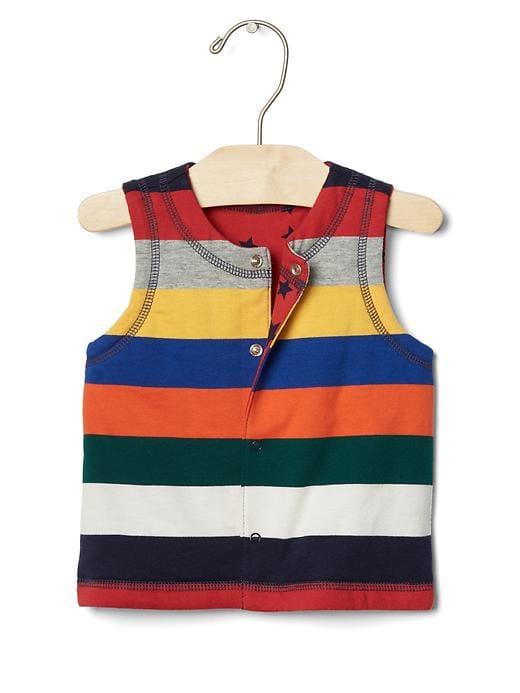 Gap Bright Stripe Reversible Vest - Stripe