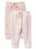 Gap Favorite Stripe Knit Pants 2 Pack - Pink Heather