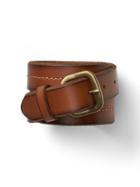Gap Men Classic Leather Belt - Chestnut Brown