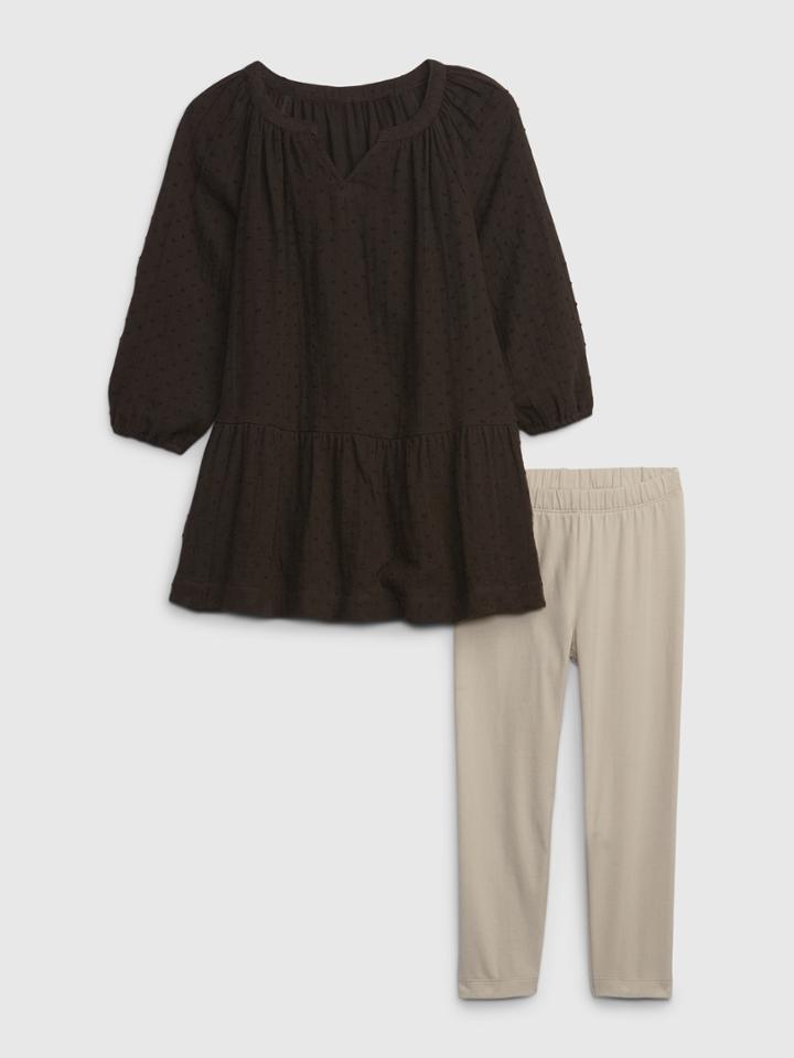 Toddler Dress And Leggings Outfit Set