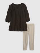 Toddler Dress And Leggings Outfit Set