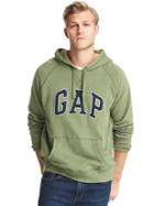 Gap Men French Terry Logo Pullover Hoodie - Desert Cactus