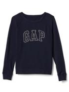 Gap Women Bead Logo Pullover Sweatshirt - Dark Night