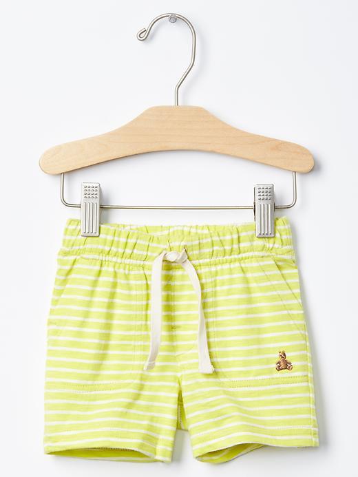 Gap Stripe Slub Shorts - Phosphorus