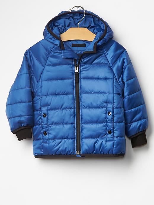 Gap Primaloft Raglan Puffer Jacket - Baltic Blue
