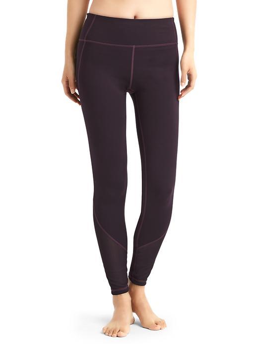 Gap Women Gapfit Blackout Technology Gfast Mesh Panel Leggings - New Vineyard