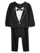 Gap Tuxedo Double Layer One Piece - Black