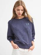 Gap Women Logo Pullover Sweatshirt - Elysian Blue